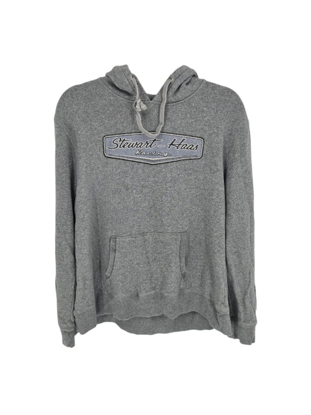 Camp David Stewart Haas racing gray glitter long sleeve hoodie womens size XL